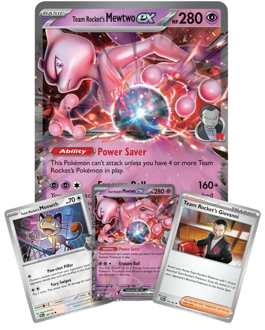 Pokémon TCG: Team Rocket's Mewtwo ex Box