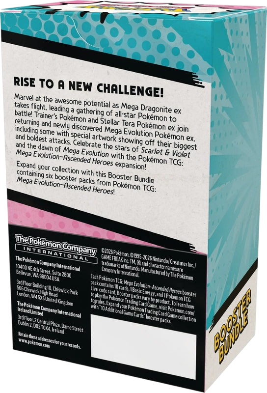 Pokémon TCG: Mega Evolution - Ascended Heroes Booster Bundle