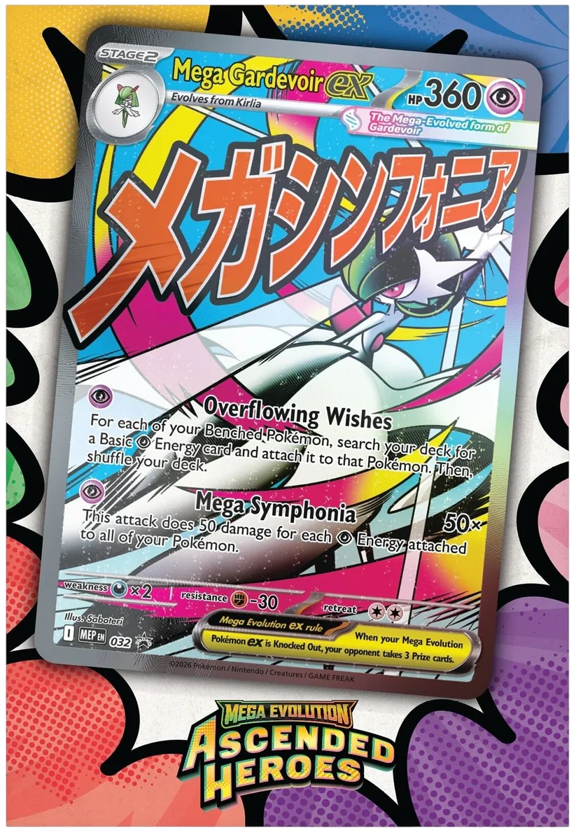 Pokémon TCG: Mega Evolution - Ascended Heroes: Mega Gardevoir Premium Poster Collection