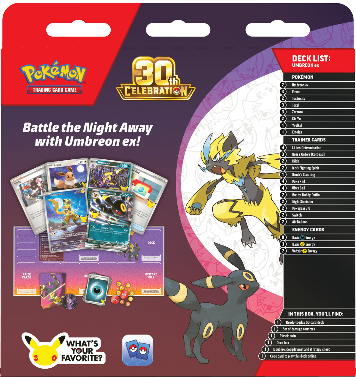 Pokémon TCG: 30th Celebration: Battle Deck - Umbreon ex