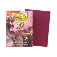 Dragon Shield Pomegranate & Gold Sleeves (100pcs.)