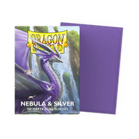 Dragon Shield Nebula & Silver Sleeves (100pcs.)