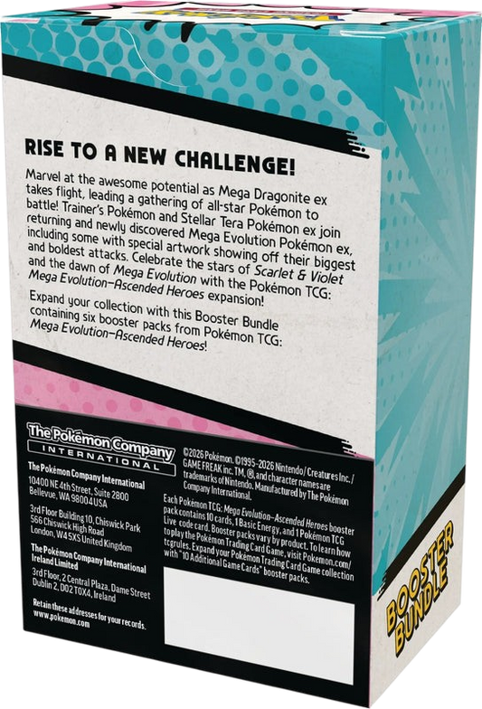 Pokémon TCG: Mega Evolution - Ascended Heroes Booster Bundle