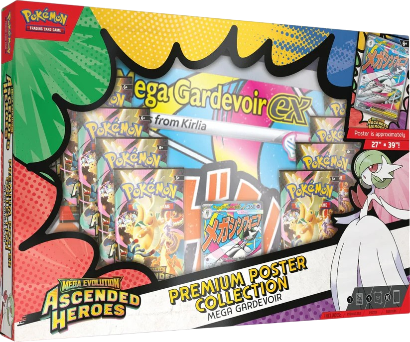 Pokémon TCG: Mega Evolution - Ascended Heroes: Mega Gardevoir Premium Poster Collection