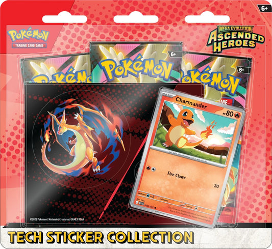 Pokémon TCG: Mega Evolution - Ascended Heroes: Charmander Tech Sticker Collection