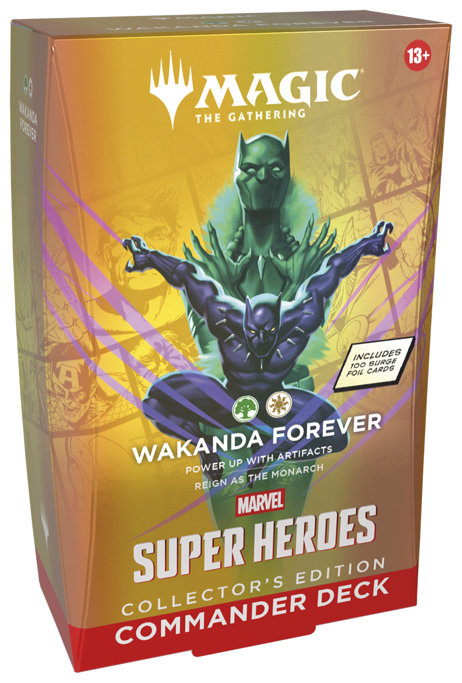 Magic the Gathering: Marvel Super Heroes Commander Deck - Wakanda Forever - Collector's Edition