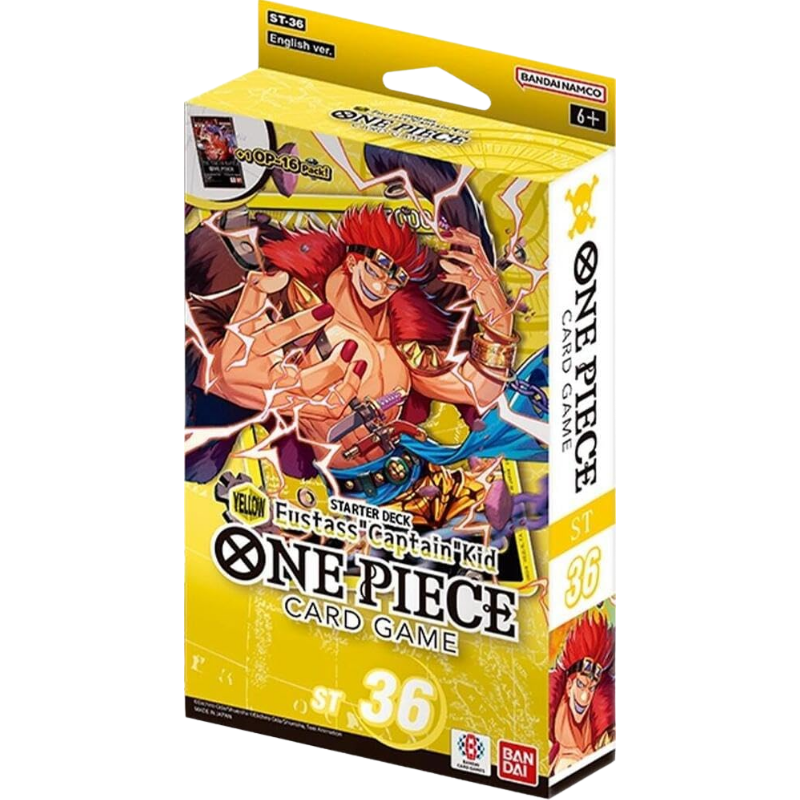 One Piece TCG: ST - 36 Starter Deck Box Yellow Eustass Captain Kid