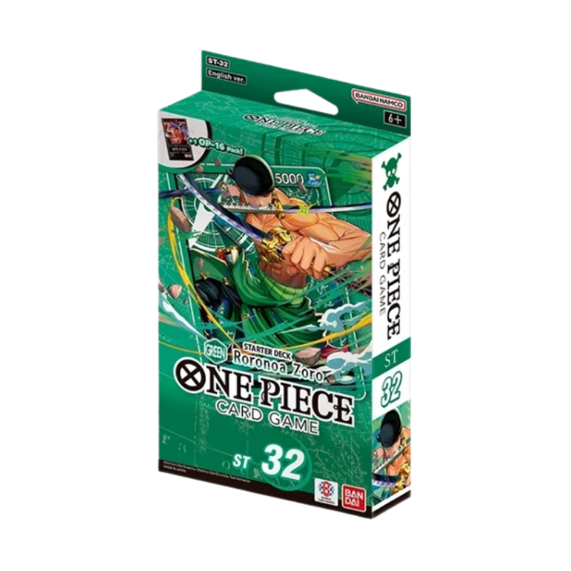 One Piece TCG: ST - 32 Starter Deck Box Green Roronoa Zoro