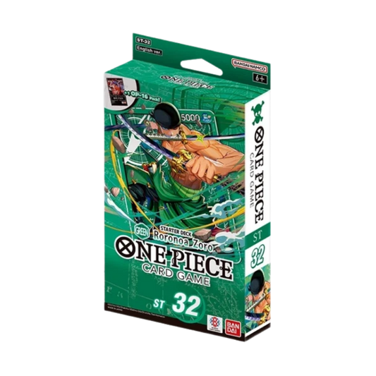 One Piece TCG: ST - 32 Starter Deck Box Green Roronoa Zoro