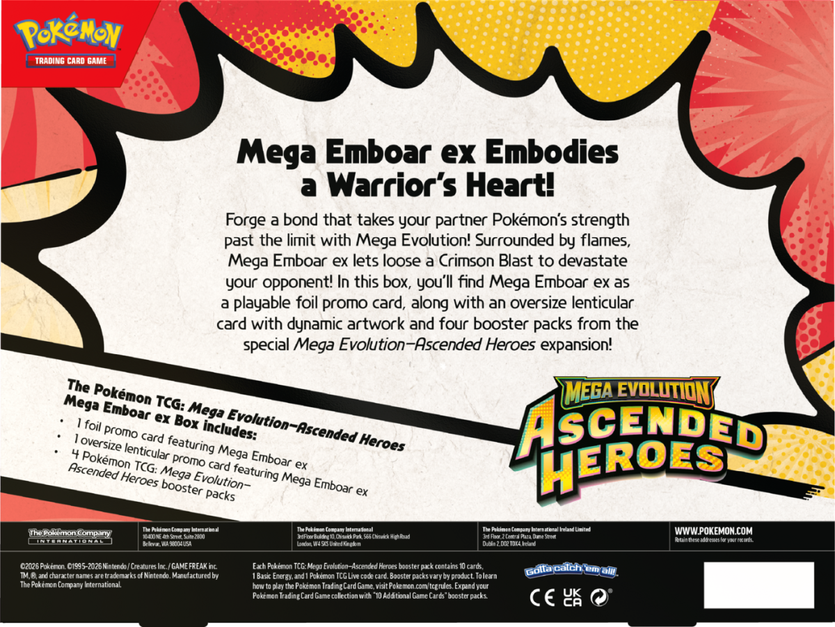 Pokémon Ascended Heroes: Mega Emboar ex Box