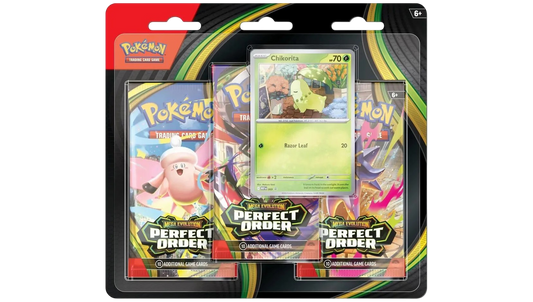 Pokémon TCG: Mega Evolution - Perfect Order - 3 - pack Blister - Chikorita