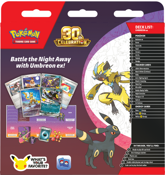Pokémon TCG: 30th Celebration: Battle Deck - Umbreon ex