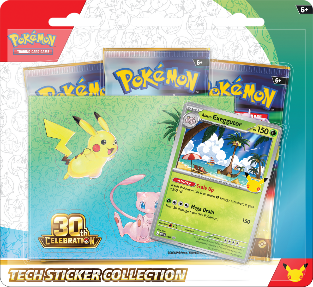Pokémon TCG: 30th Celebration - Tech Sticker Collection Alolan