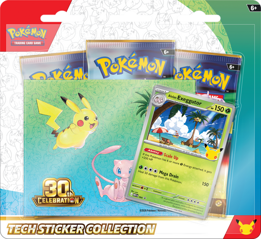 Pokémon TCG: 30th Celebration - Tech Sticker Collection Alolan