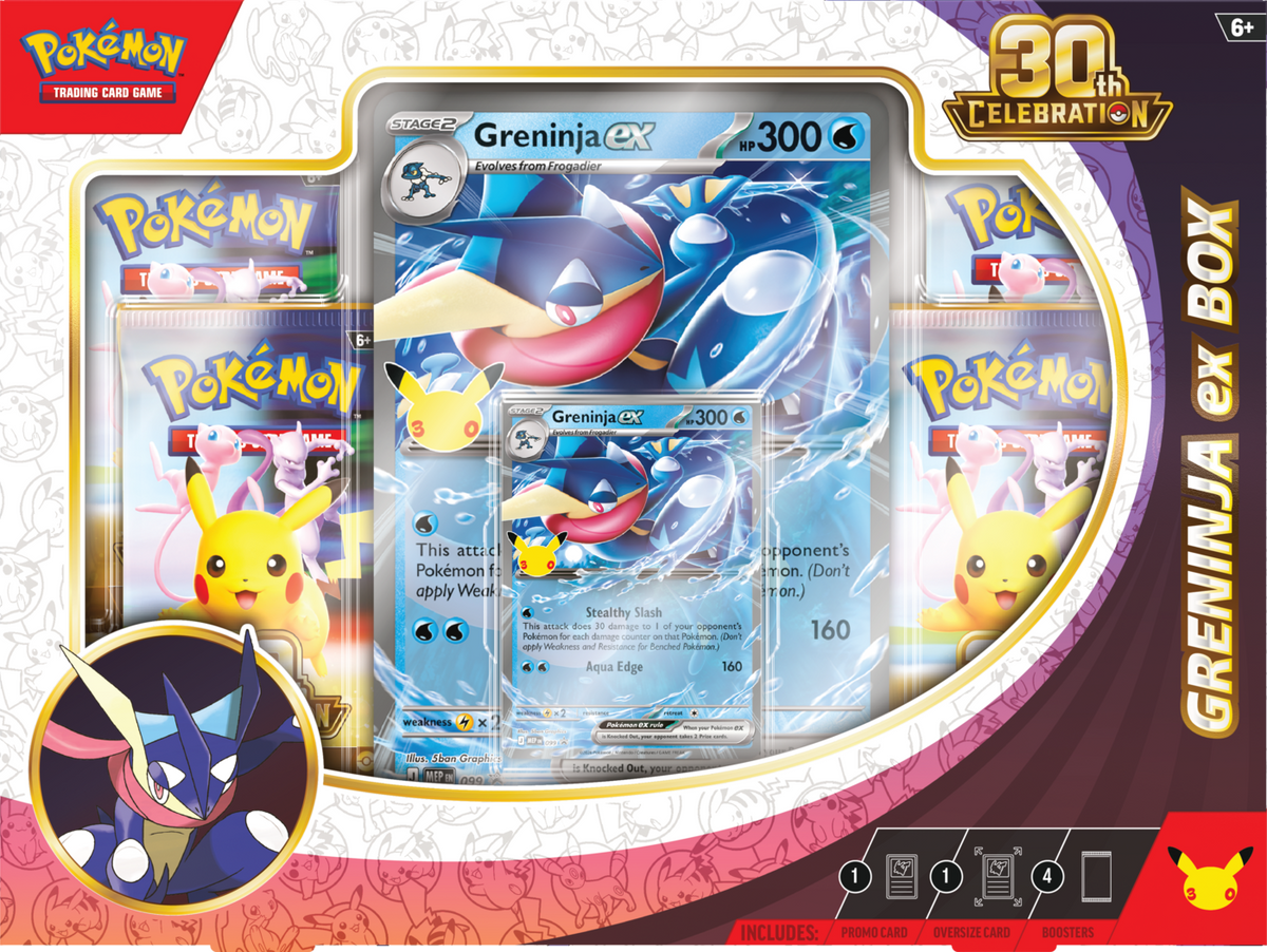 Pokémon TCG: 30th Celebration ex Box - Greninja ex