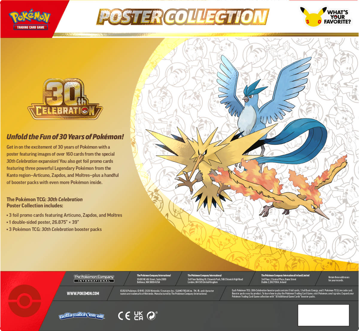 Pokémon TCG: 30th Celebration: Poster Collection