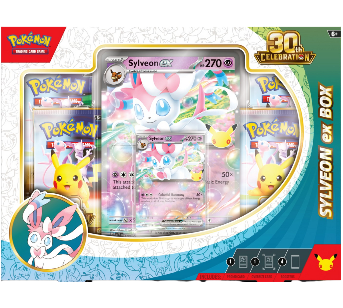 Pokémon TCG: 30th Celebration ex Box - Sylveon ex