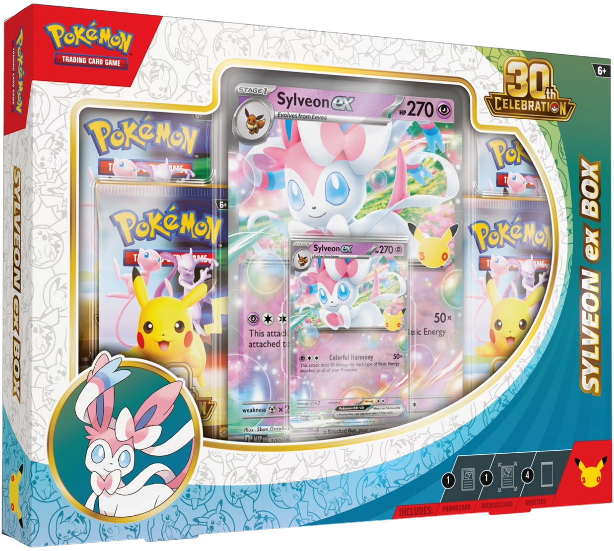 Pokémon TCG: 30th Celebration ex Box - Sylveon ex