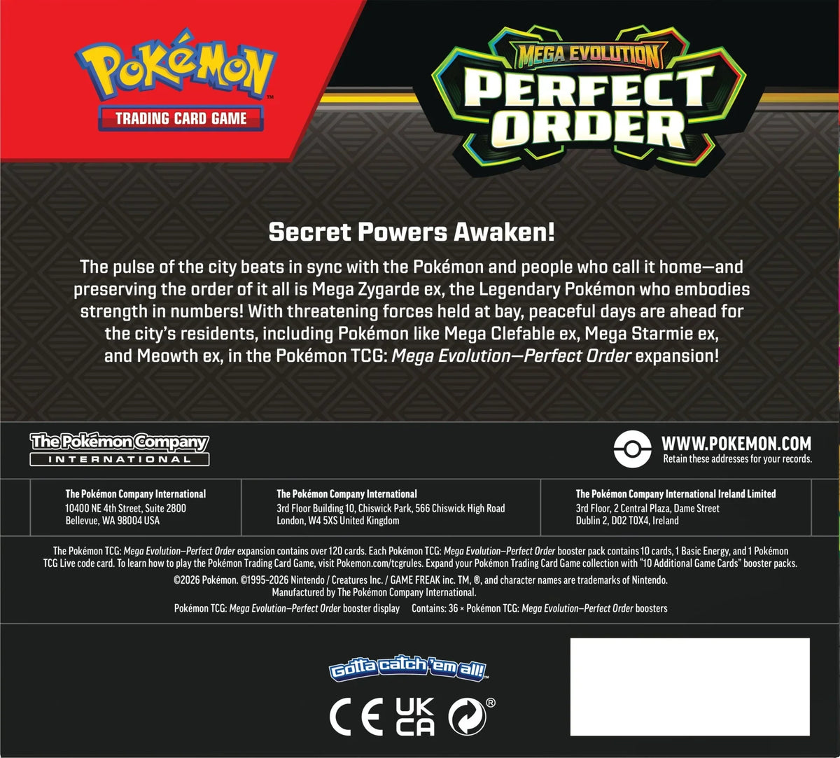 Pokémon TCG: Mega Evolution - Perfect Order - Booster Box