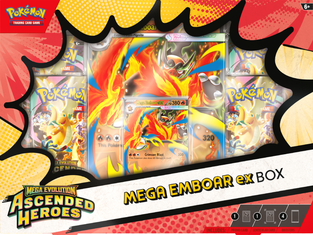 Pokémon Ascended Heroes: Mega Emboar ex Box