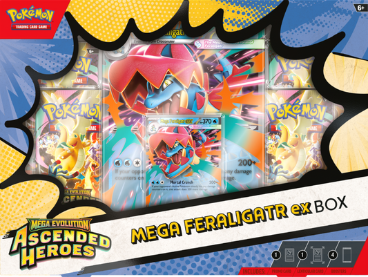 Pokémon Ascended Heroes: Mega Feraligatr ex Box