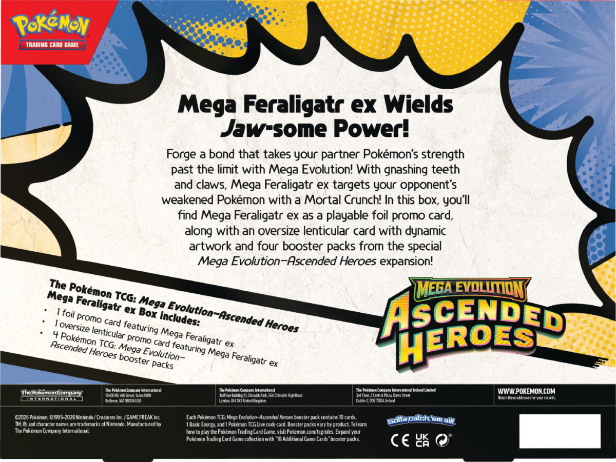 Pokémon Ascended Heroes: Mega Feraligatr ex Box