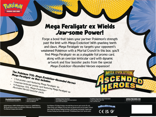 Pokémon Ascended Heroes: Mega Feraligatr ex Box