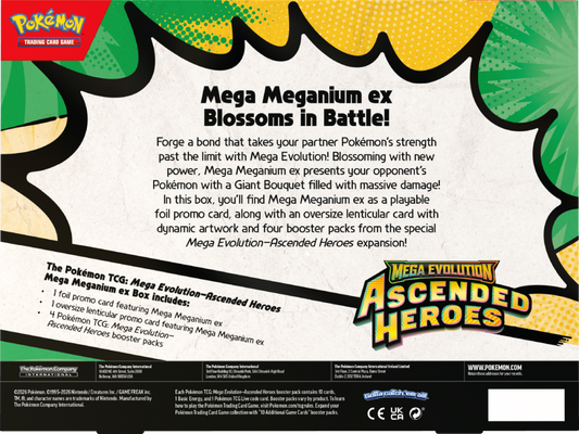 Pokémon Ascended Heroes: Mega Meganium ex Box