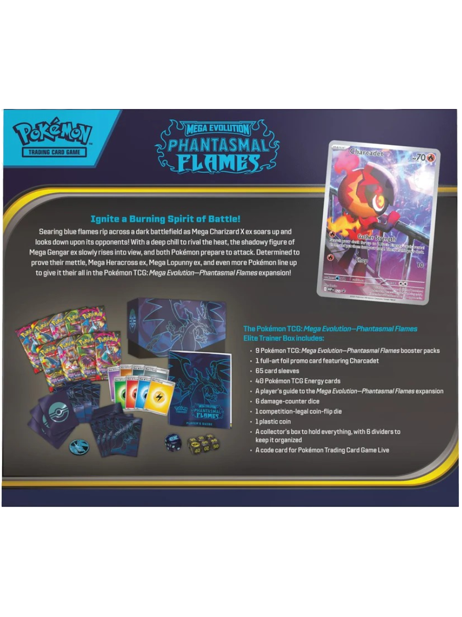 Pokémon TCG: Mega Evolution - Phantasmal Flames - Elite Trainer Box